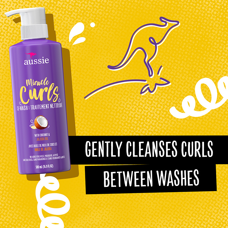 Miracle Curls Co-Wash GENTLY CLEANSES CURLS BETWEEN WASHES
