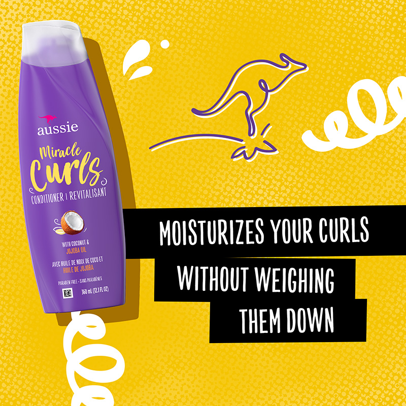 Miracle Curls Conditioner MOISTURIZES YOUR CURLS WITHOUT WEIGHING THEM DOWN