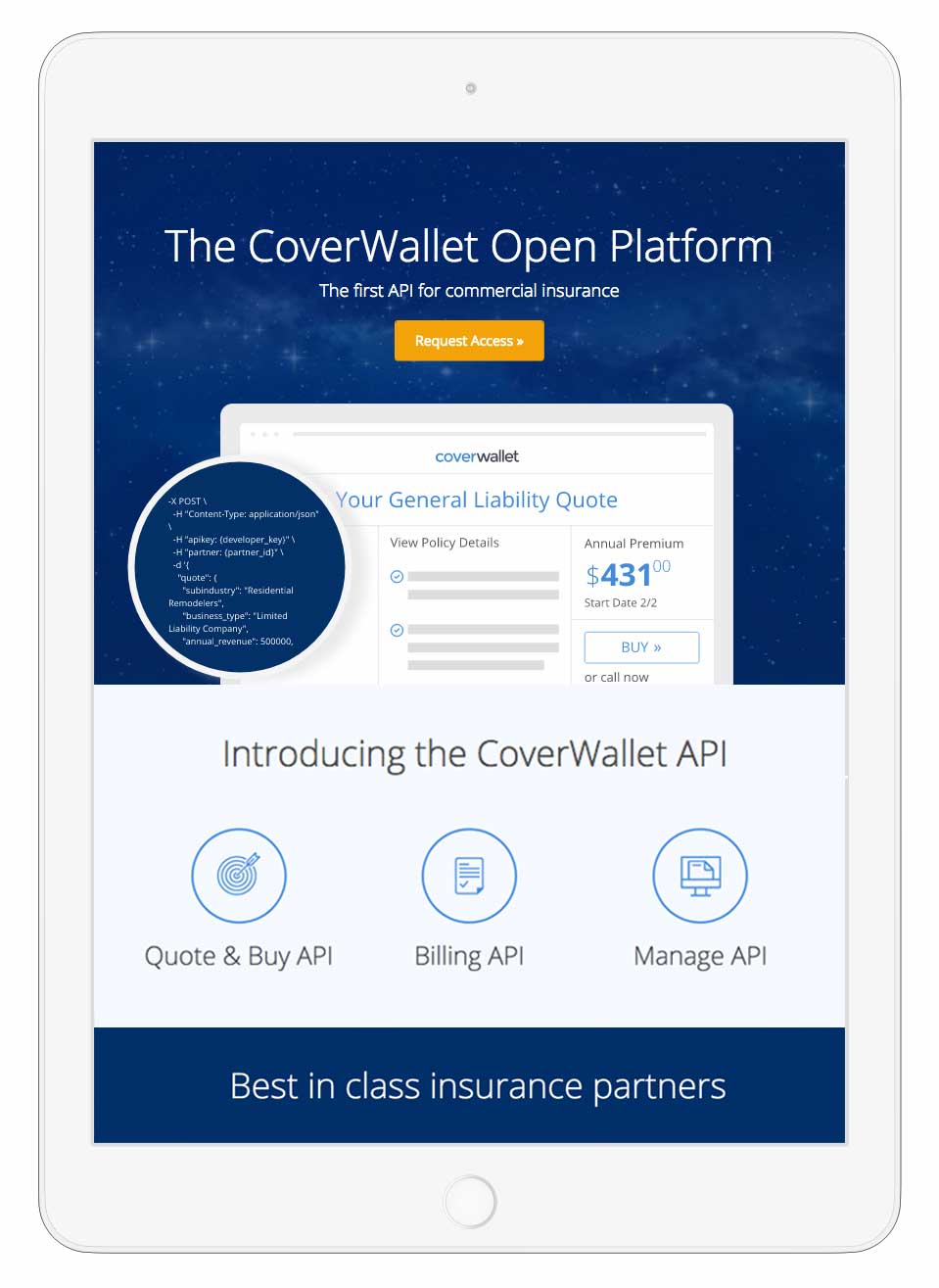 Responsive CoverWallet API