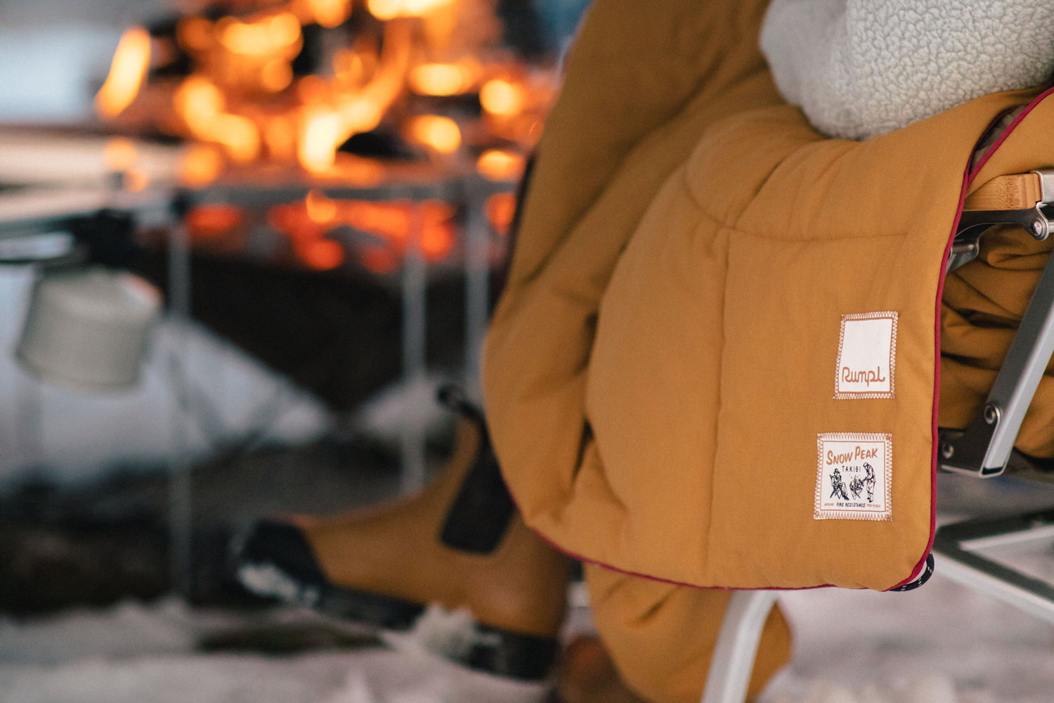 Rumpl x Snow Peak Fire-Resistant Takibi Blanket Review | Field Mag