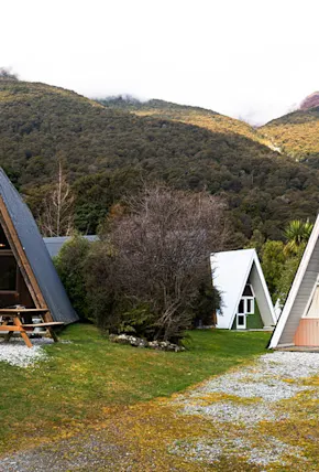 A Funky A-Frame Resort for Adventure Travelers in New Zealand