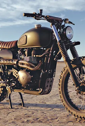 British Customs Triumph Scrambler