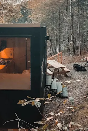 Inside Postcard Cabins' Hill Country Tiny Cabin Rentals Near Austin, Texas