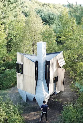 3D Printed Concrete Cabin Explores the Future of Sustainable Design