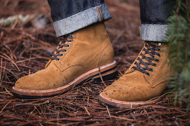 The Trench Boot in Weatherproof Suede, $298