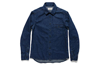 Taylor Stitch Cash Shirt in Washed Selvage Denim