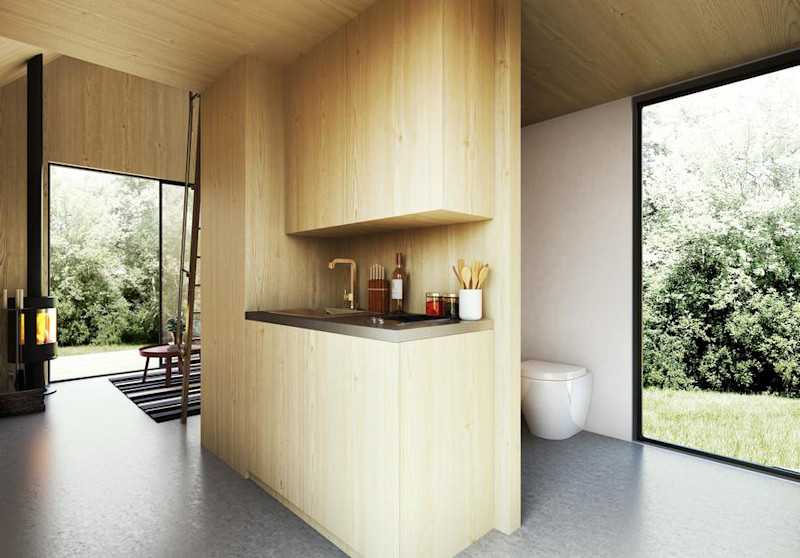 Walden's Modern Loft Cabin