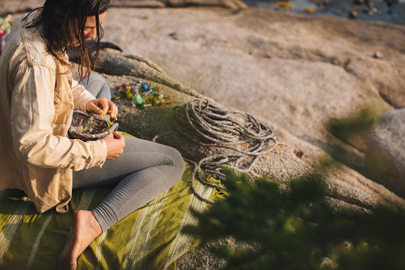 Lobster Rope Basket by Sarah Darnell, Cabin-Time: Archipelago, Photo: Carson Davis Brown