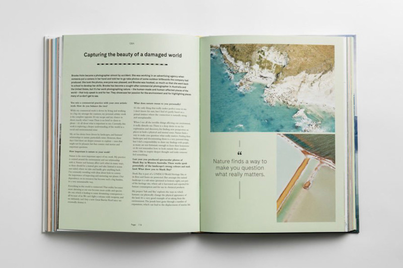 Interview with photographer Brooke Holm, pages 116-117