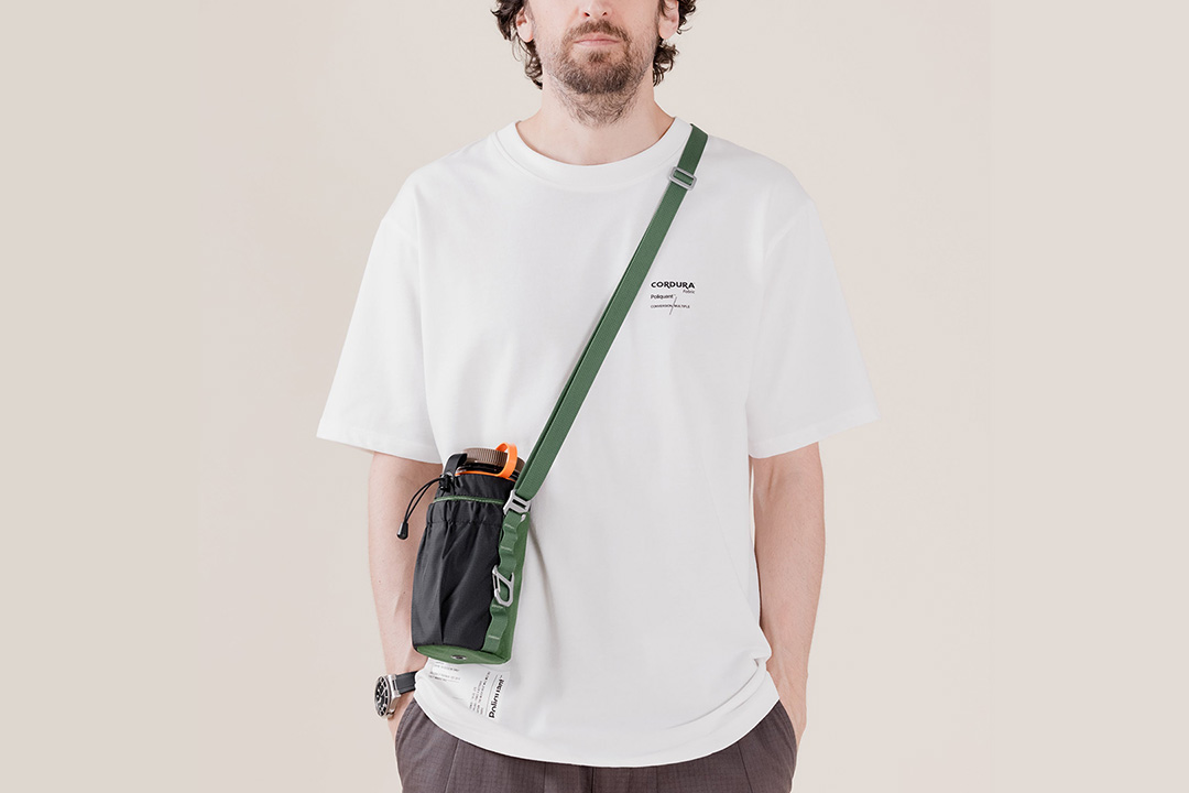 Homyl Outdoor Hiking Travel Water Bottle Holder Carrier Adjustable Shoulder Strap Insulated Cover Sleeve Bag with Pocket Various Colors 