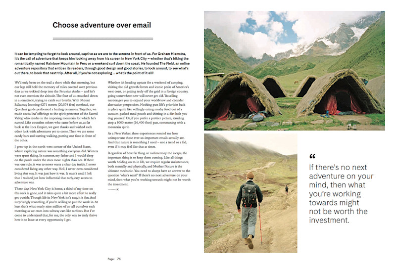Words and photography by TF Founder Graham Hiemstra, pages 74-75