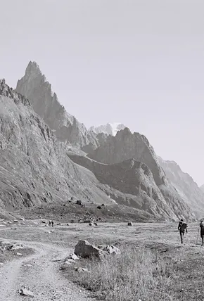 18 B&W Film Photos of Hiking Europe's Iconic Tour du Mont Blanc