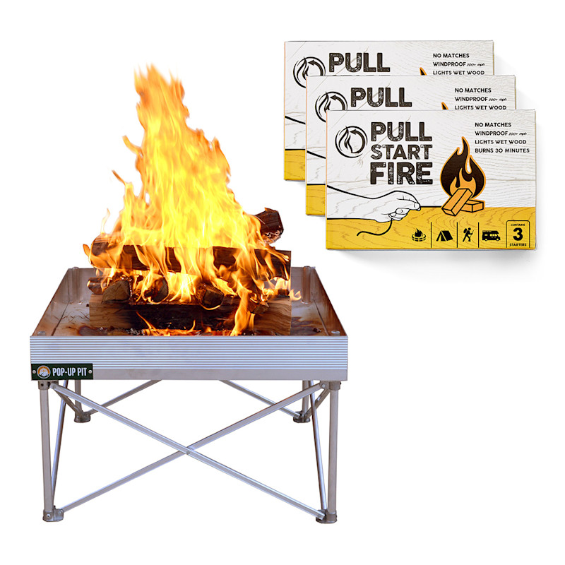 Fireside Outdoor Ultimate On-the-Go Bonfire Kit, $159