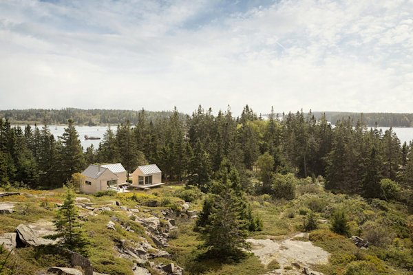 A Trio of Cabins Create An Island Getaway Off Coastal Maine