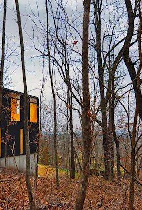 Architectural Inspo: Wisconsin's Hidden Stacked Cabin