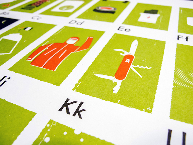 The Backpacker's Alphabet detail