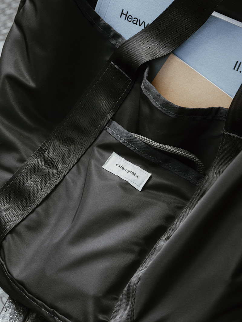 Nylon Market Tote, $110