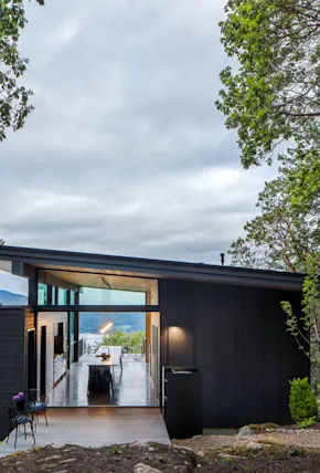 Overlooking Orcas Island, This Mountaintop Cabin Floats in the Trees