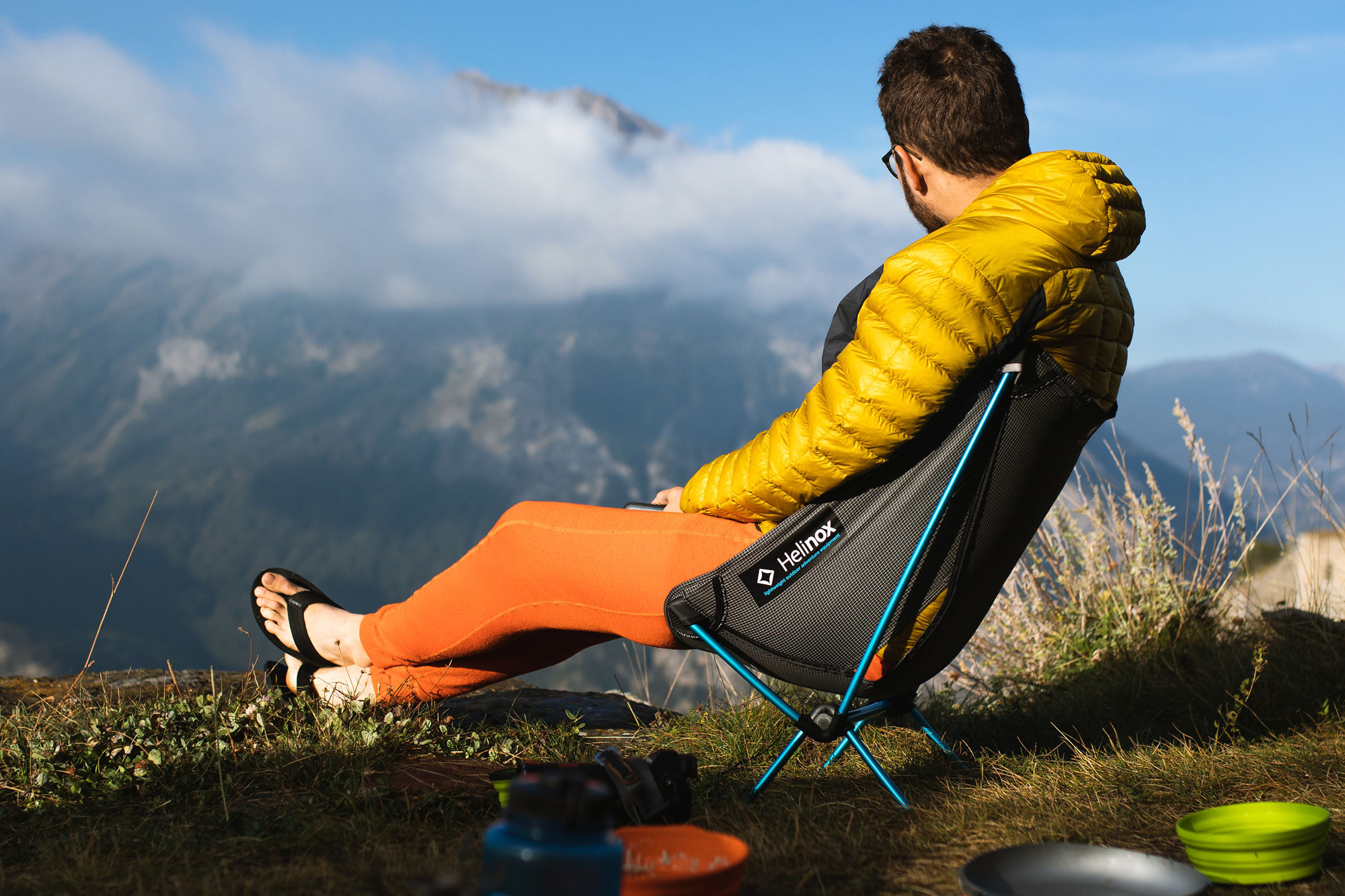 Packable chair for store backpacking