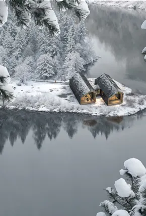 Backcountry Hut Company Introduces Bridge System to Connect Modular Cabins