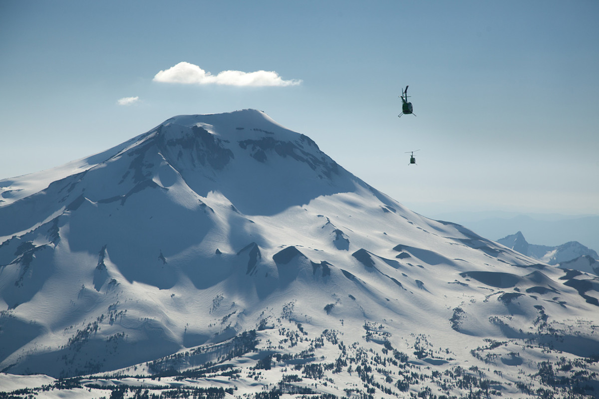 A Puckering Experience Shooting Oregon's Cascades From 7000'
