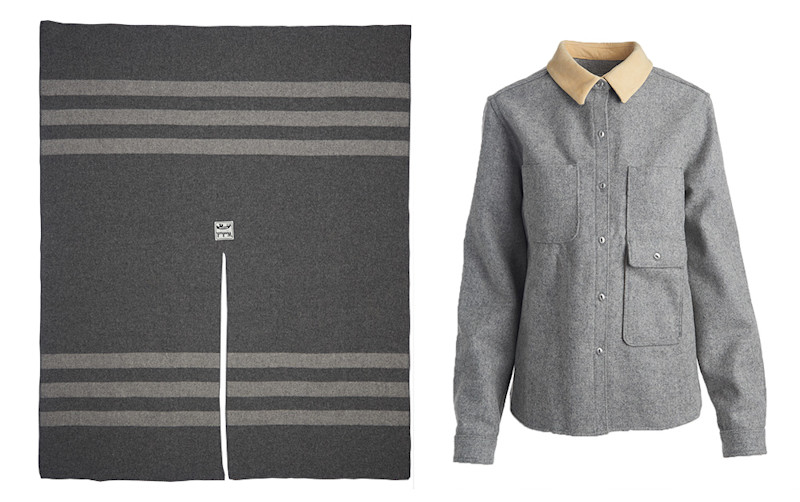 Poncho + Wool Shirt