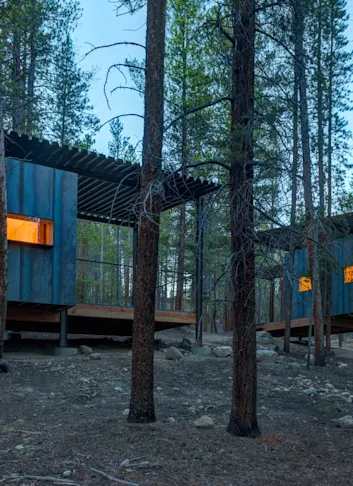 Student-Built Micro Cabins Introduce Youth to the Great Outdoors