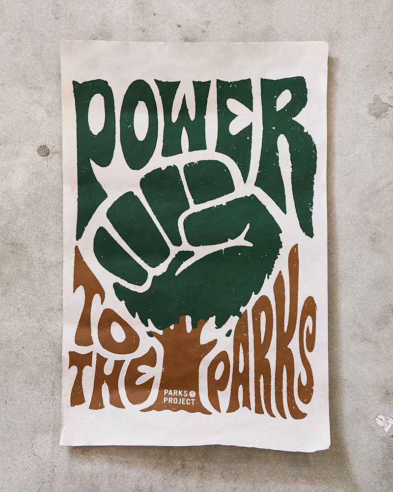Power To The Parks Print by Studio Number One, $25