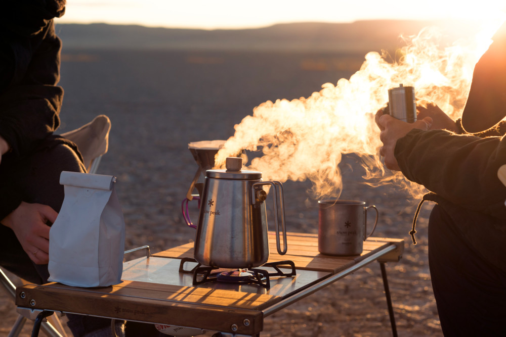 Backpacking Pot Boiling Water