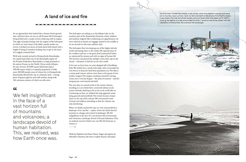 Words by Doron and Stephanie Francis. Photography by Alexander Gerasimov, pages 44-45