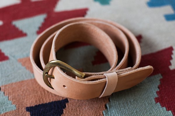 Vegetable Tanned Leather Belt