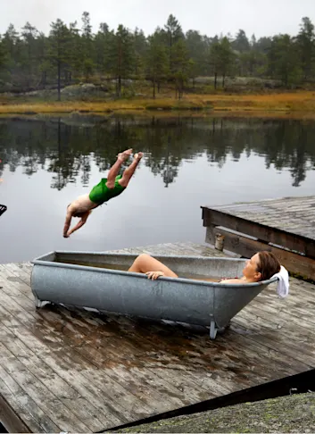 Inside Norway's Canvas Telemark, an Off-Grid Hotel for Mountain Bikers