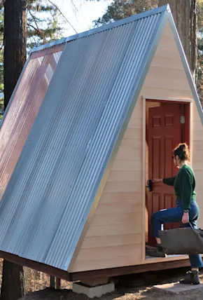 Build This DIY A-Frame Cabin in Two Weekends for Just $2,500