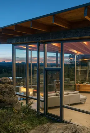 The Rock House at Carraig Ridge Is Literally Built Between Two Rocks