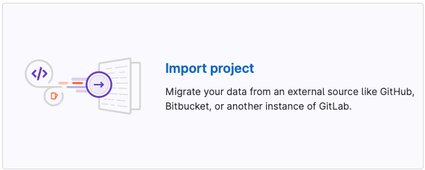 Import project selection