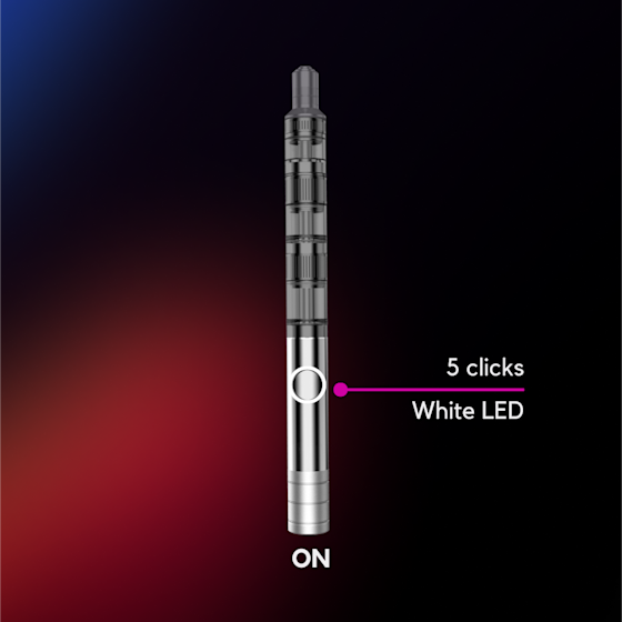 5 clicks to turn on Moodi Pro