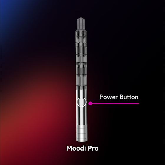 power button on Moodi Pro