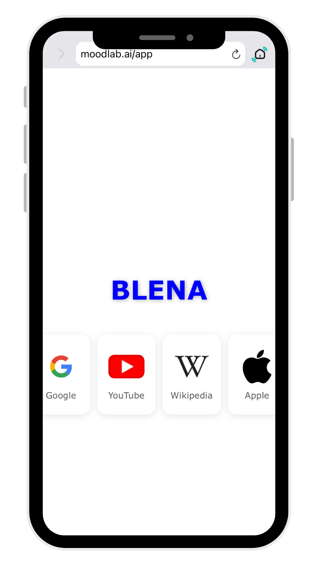 open Blena search Moodlab.ai/app