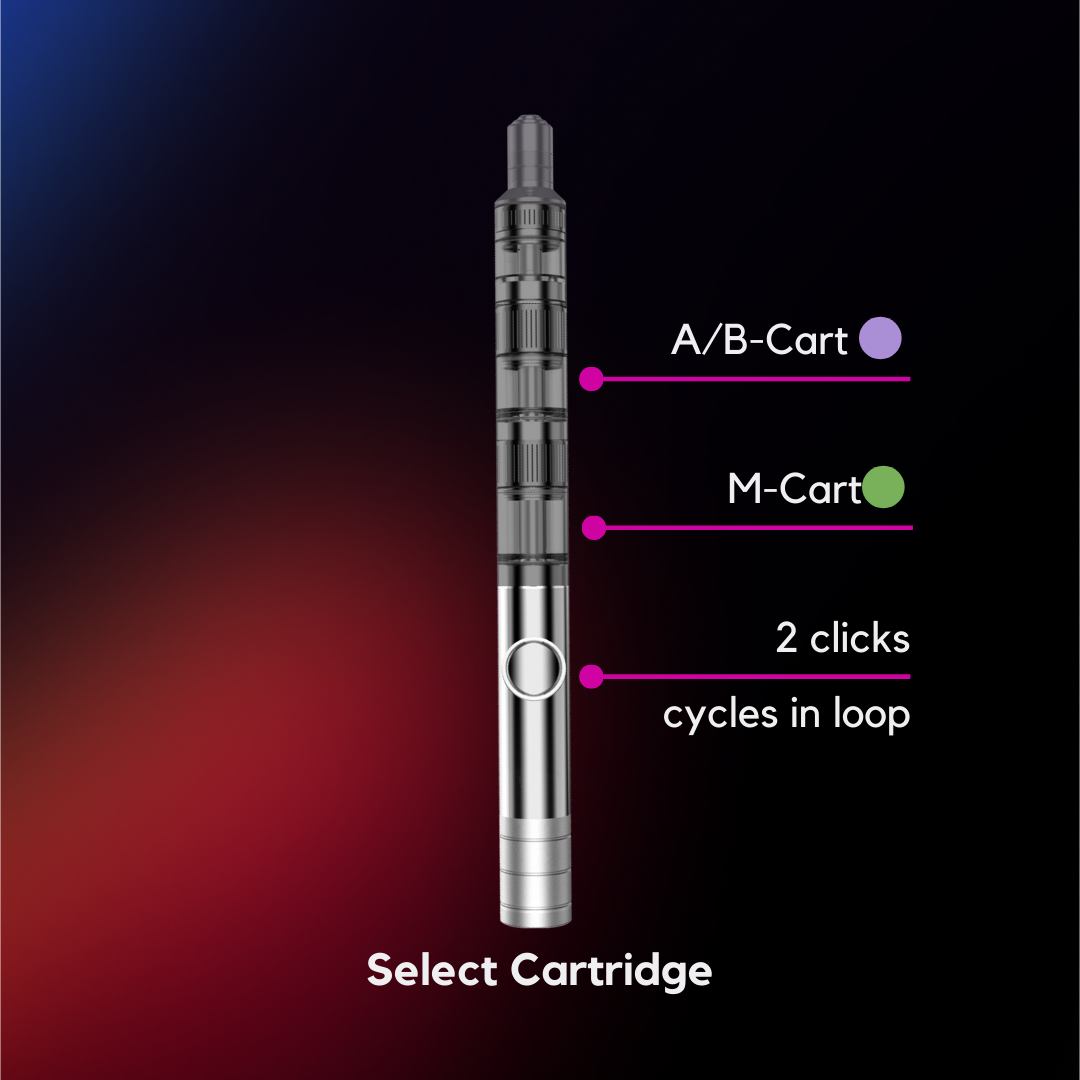 select cartridge on Moodi Pro