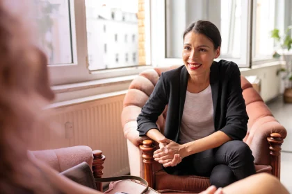 Woman sitting on chair