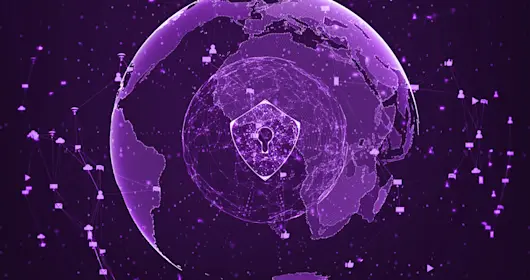A purple planet