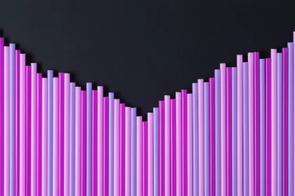 Straw sized bars in a graph