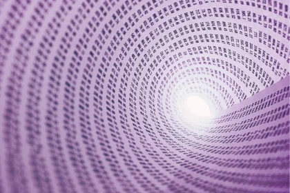 Purple Paper Swirl