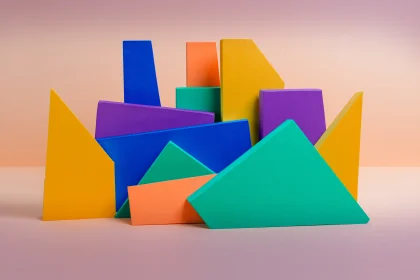 Colorful and abstract blocks