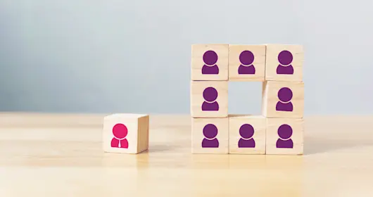 Human resource management and recruitment business concept