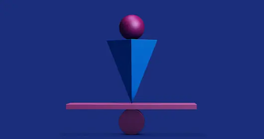 Colorful balanced geometric shapes