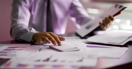 Man working at desk