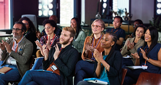 Audience clapping
