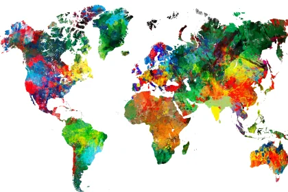 地图突出显示的各种颜色