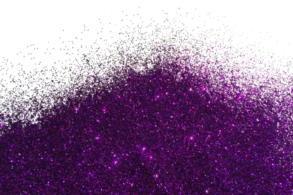 pile of purple glitter